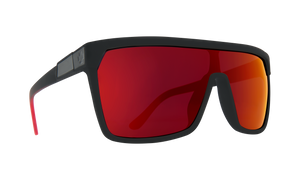 Spy Optic Sunglasses // Flynn Soft Matte Black Red Fade HD+ Red Spectra